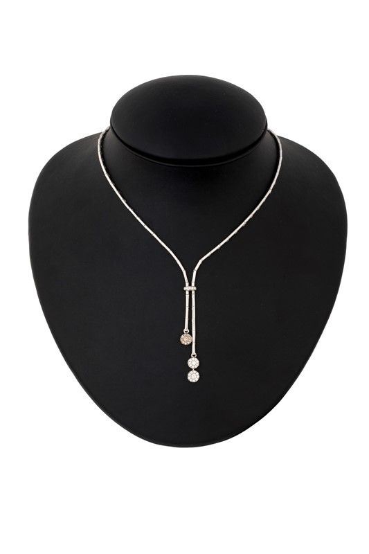 Collier in oro e brillanti brown
