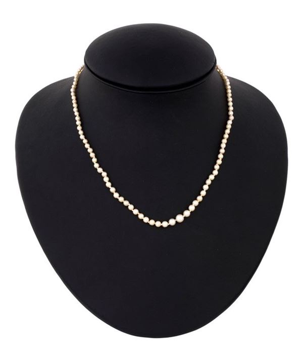Collana di perle naturali