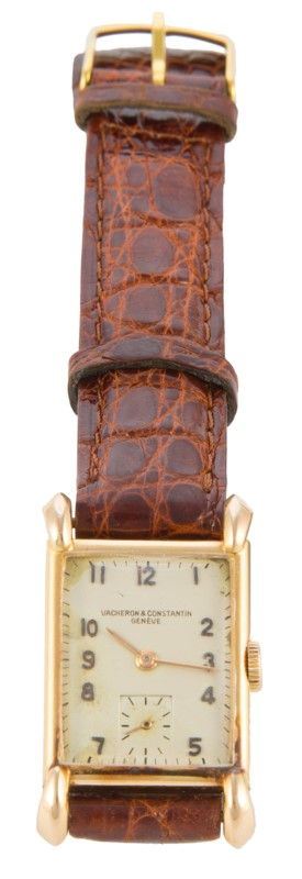 Orologio Vacheron Constantin Cassa Oro Cinturino Pelle Anni 40