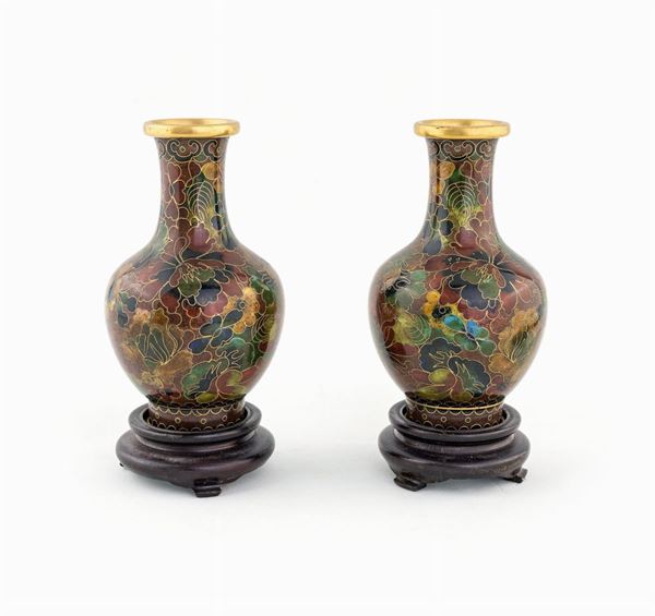 Coppia di piccoli vasi   - Asta Arte Orientale - Casa d'Aste Arcadia