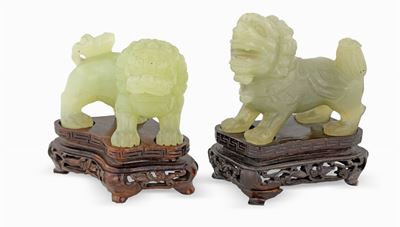 Due Sculture in Giada