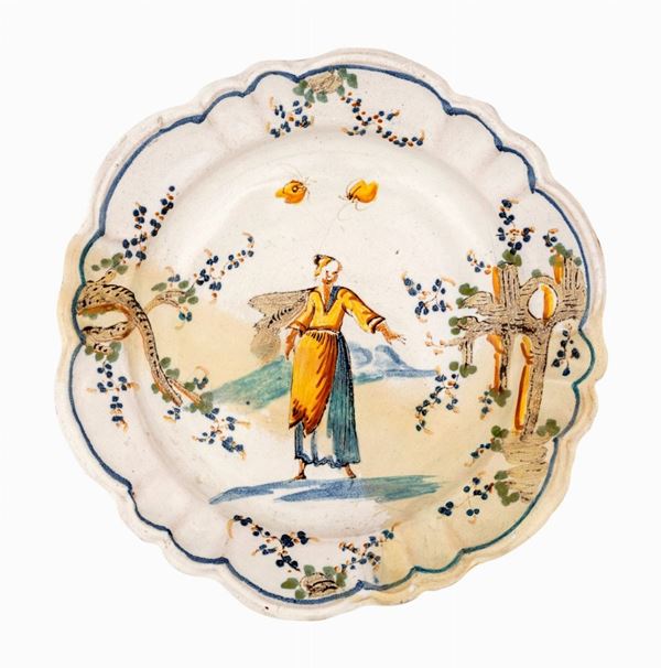 Piatto in maiolica 