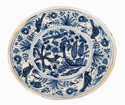 Alzata in Maiolica