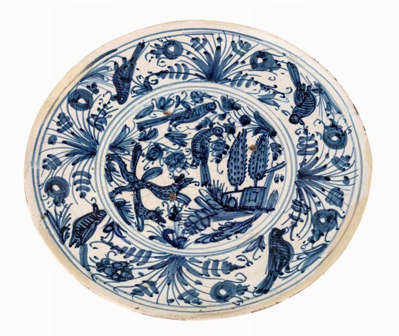 Alzata in Maiolica