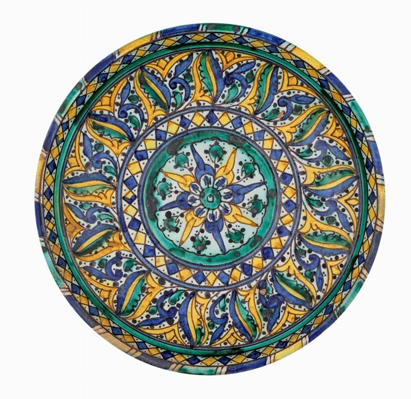 Alzata in Maiolica