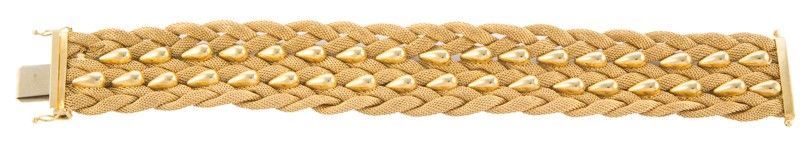 Bracciale Tessuto Oro Giallo Gr.67,30
