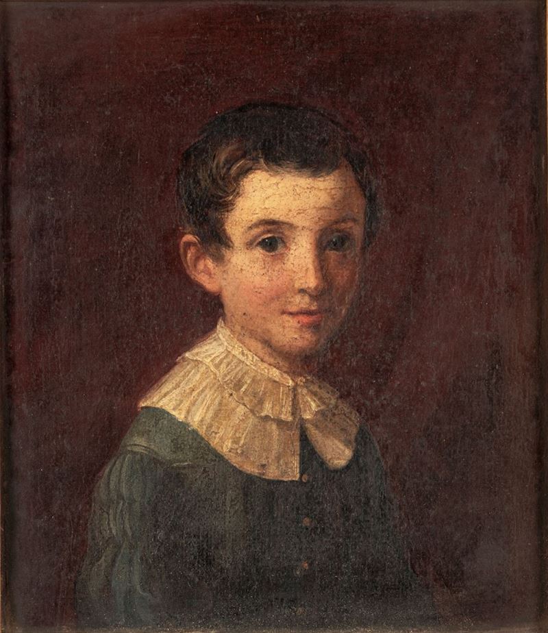 Anonimo del XIX Secolo - Ritratto di Bambino