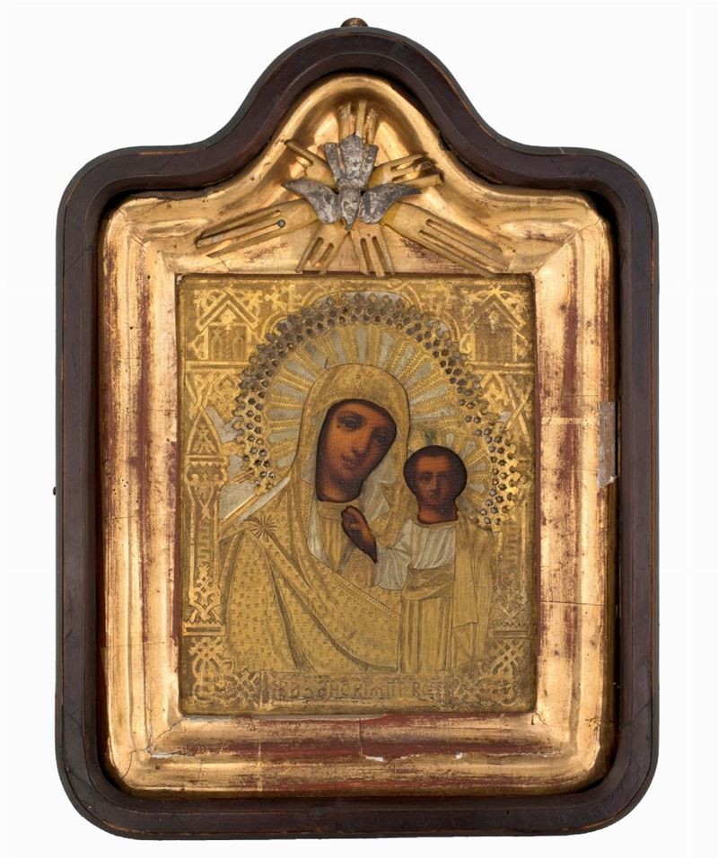 Scuola Russa del XIX Secolo - Santissima Madre di Kazan