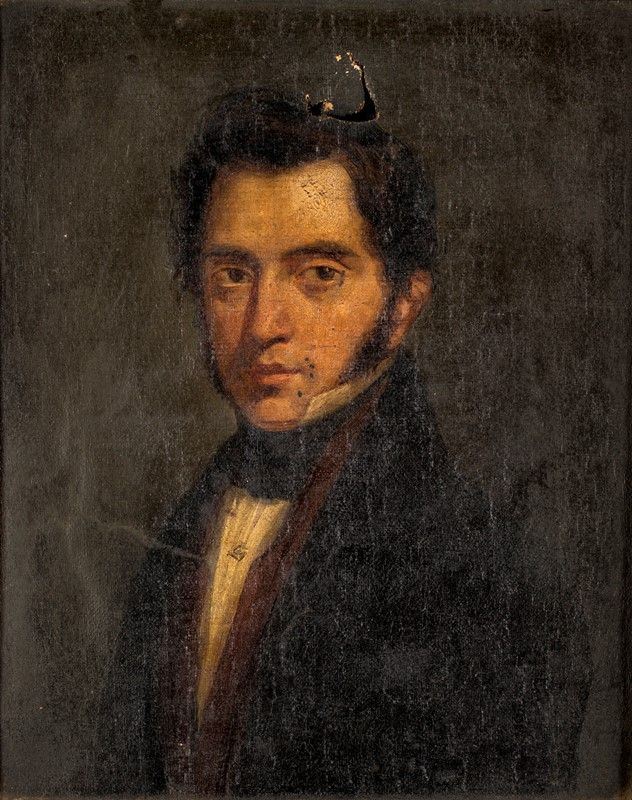 Anonimo del XIX Secolo - Ritratto di Gentiluomo