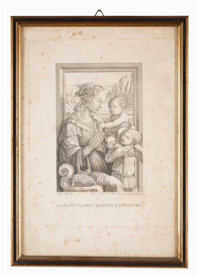 Madonna Col Bambino e Due Angeli