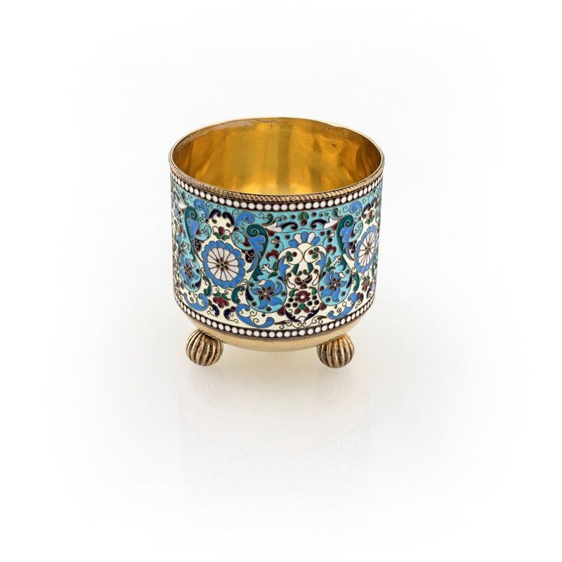 Bicchiere in Argento Dorato