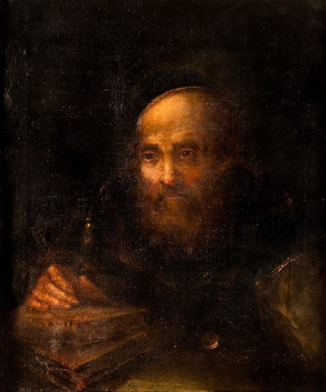 Pittore del XVII Secolo - Testa di Filosofo