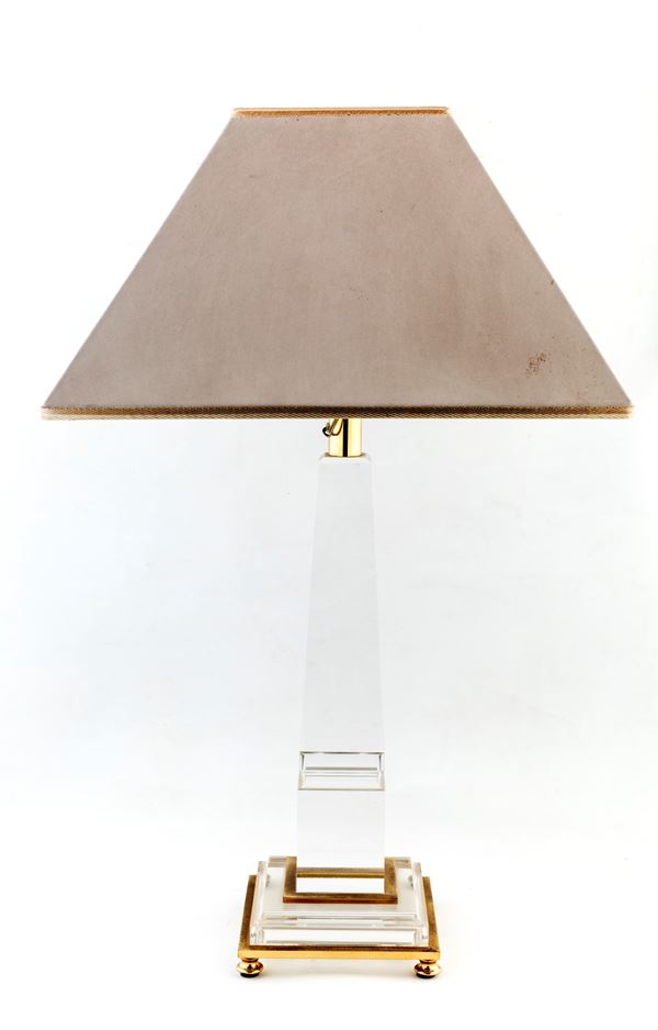 Lampada da tavolo in plexiglass 