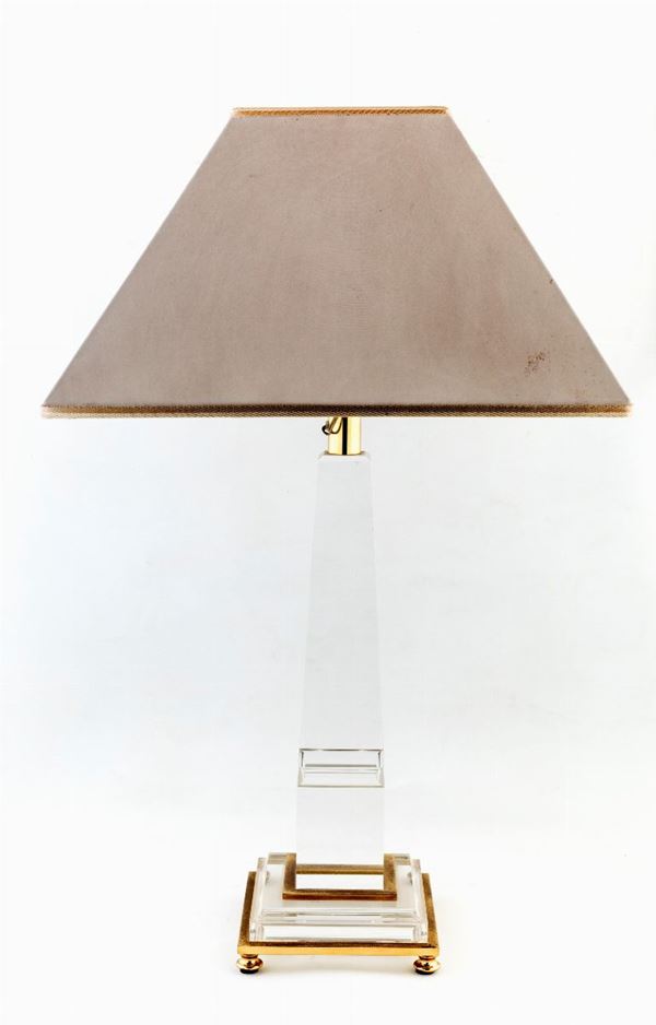Lampada da tavolo in plexiglass 
