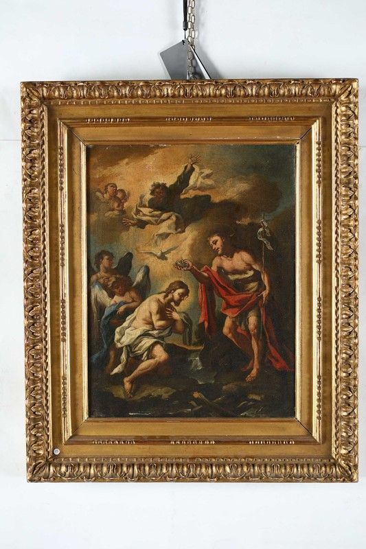 Scuola Romana del XIX Secolo - Battesimo di Cristo