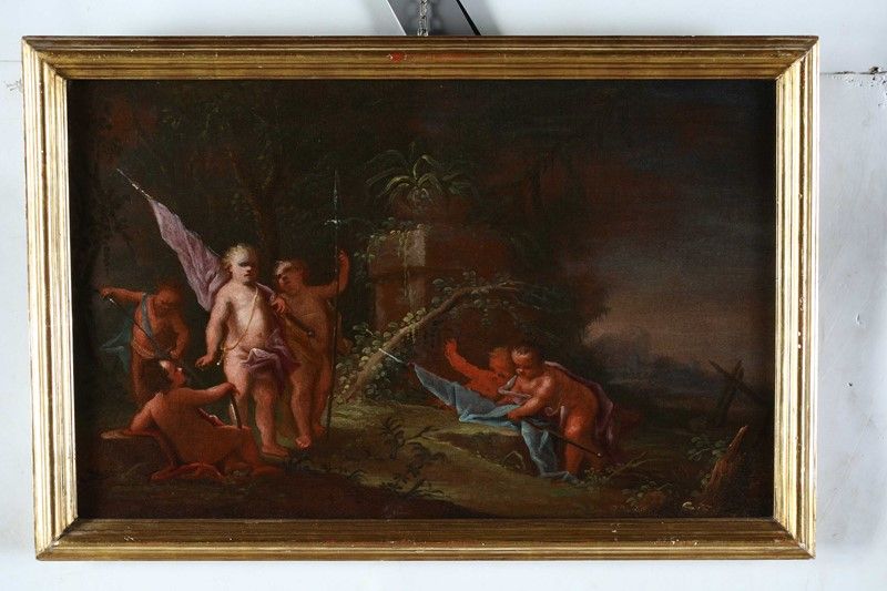 Scuola Veneta del XVII Secolo - Gioco di Putti