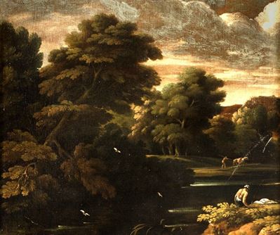 Paesaggio Fluviale con Figura