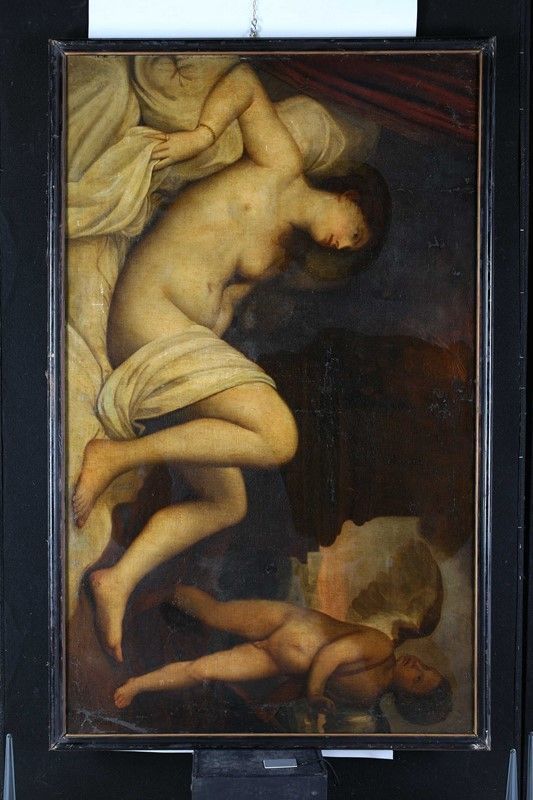 Scuola Italiana del XVII Secolo - Venere e Amore