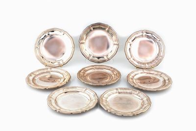 Otto Piatti da Dolce in Argento