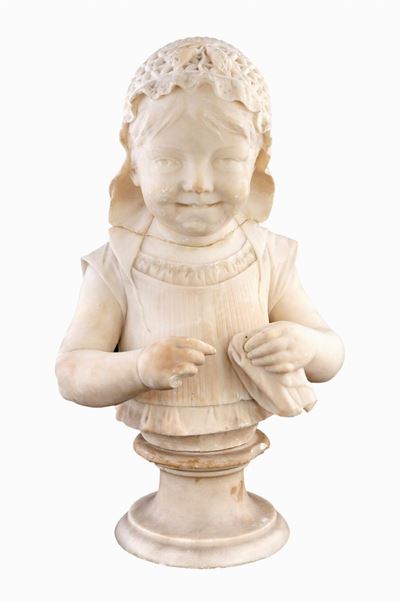 Scultura in Marmo Bianco