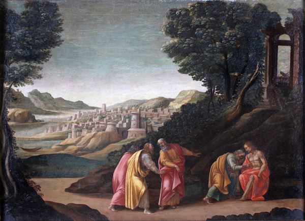 Scuola italiana del XVIII secolo - Incredulit&#224; di San Tommaso