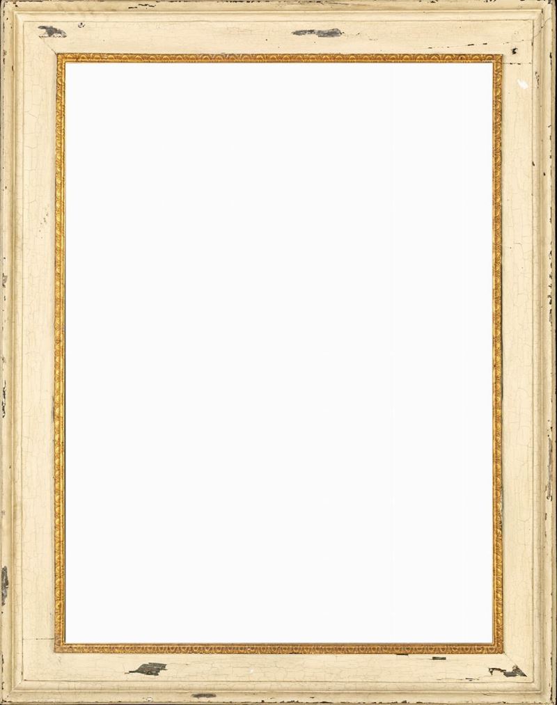 Cornice in Legno Laccato Bianco