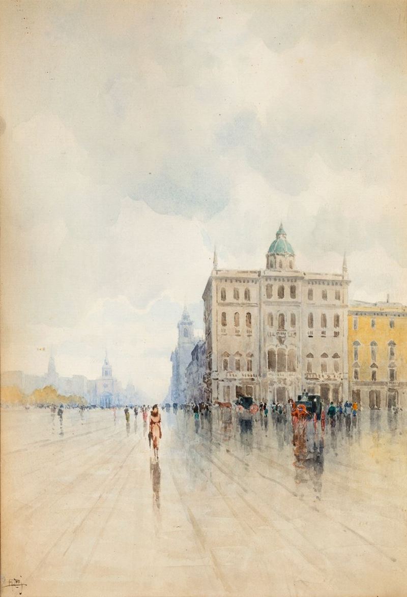 Aurelio Catti - Veduta di Città Europea