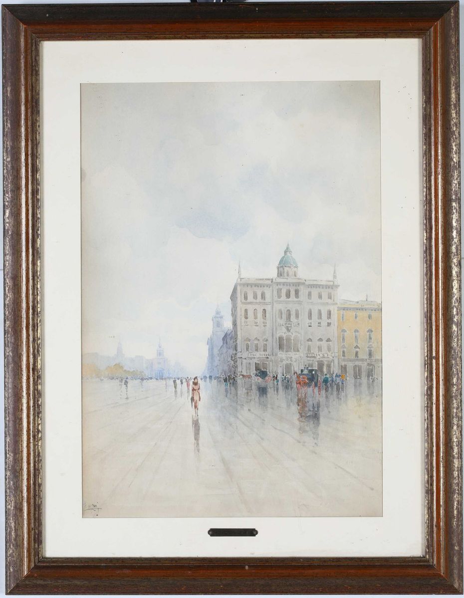 Aurelio Catti - Veduta di Città Europea