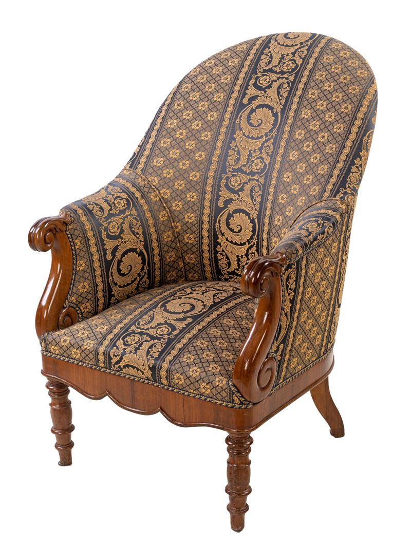 Bergère imbottita, XIX secolo