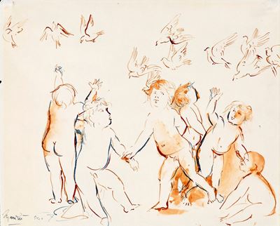Putti con Volo di Colombe