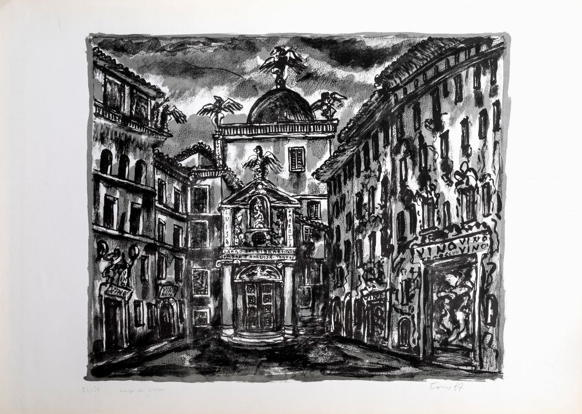 Tono Zancanaro - Lotto di 4 Litografie