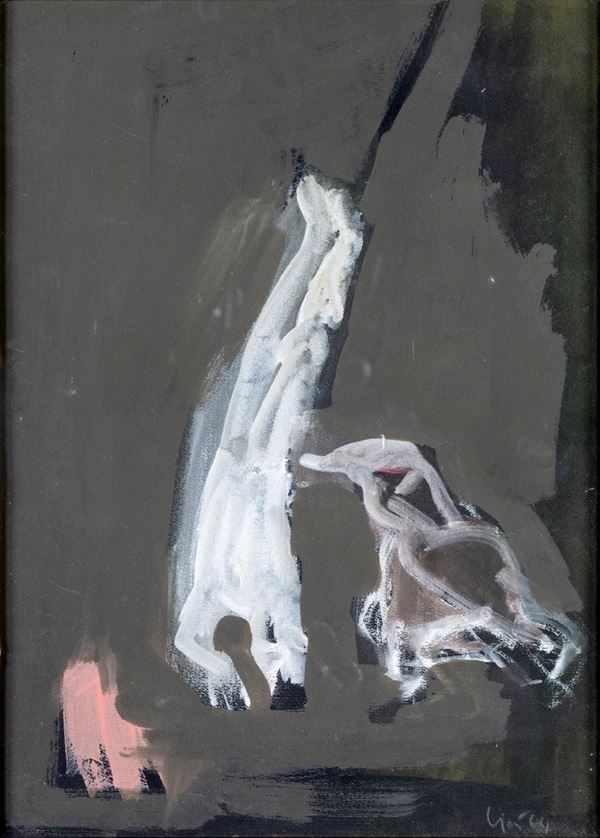 Partigiano, 1967, carboncino su carta, cm 70x42