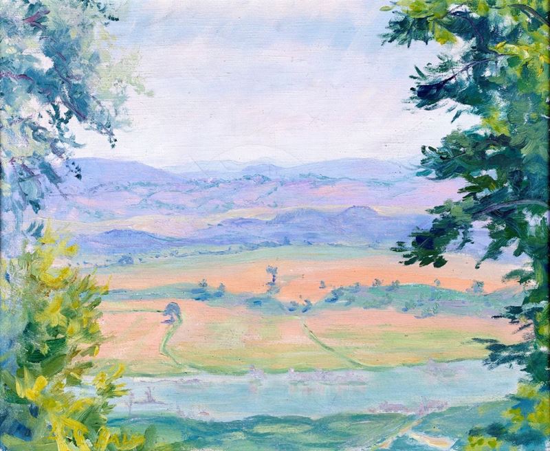 Luce Balla - La Valle del Tevere dalla Via Tiberina