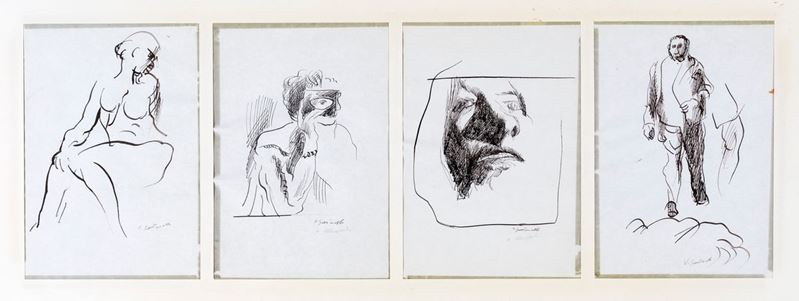 Vincenzo Gaetaniello - Lotto di 8 Disegni