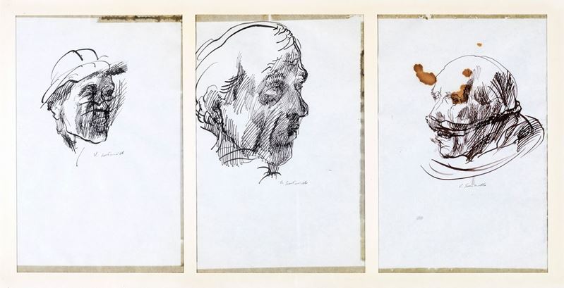Vincenzo Gaetaniello - Lotto di Sei Disegni