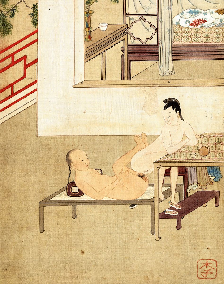 Cartella Contenente Undici Illustrazioni Erotiche