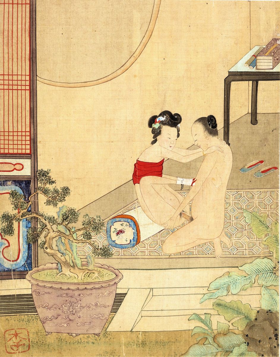 Cartella Contenente Undici Illustrazioni Erotiche