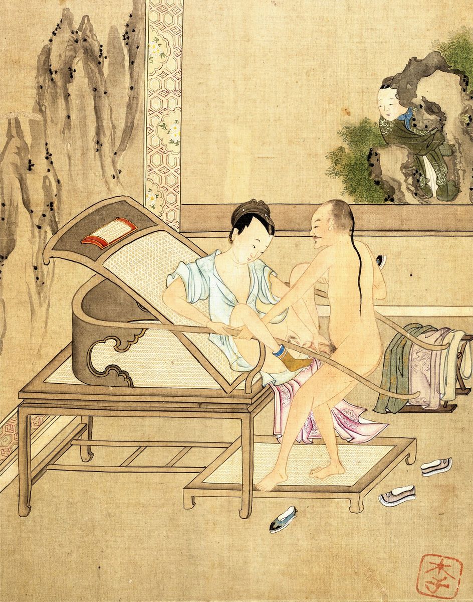 Cartella Contenente Undici Illustrazioni Erotiche