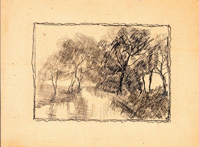 Giacomo Balla - Pini a Villa Borghese