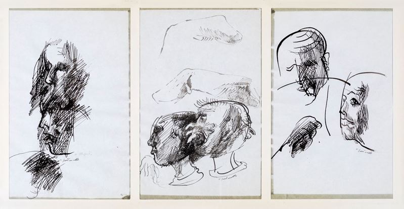 Vincenzo Gaetaniello - Lotto di Tre Disegni