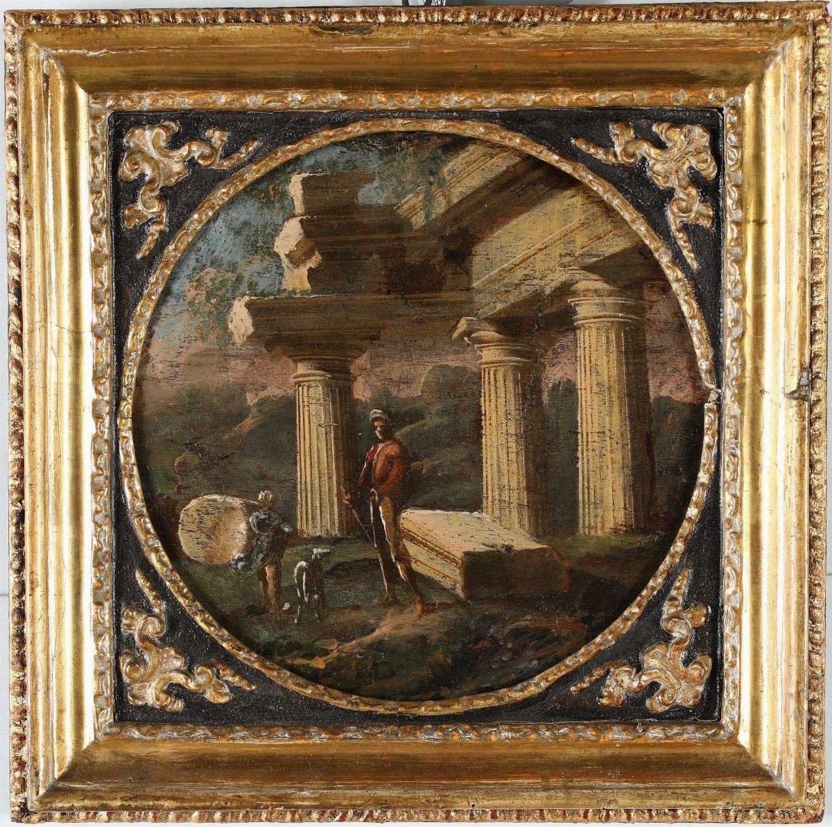 Pittore del XVIII Secolo - Paesaggi con Rovine Classiche