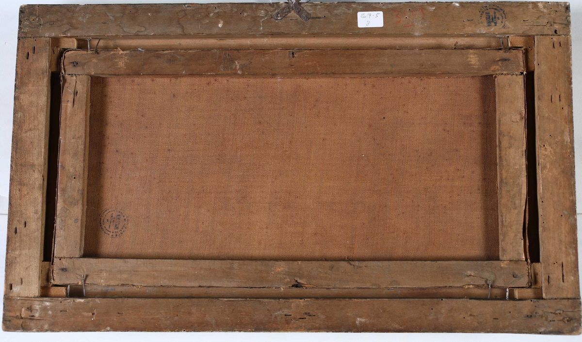 Scuola Napoletana. XVII Secolo - Paesaggi con Armenti in Sosta e Figure.
