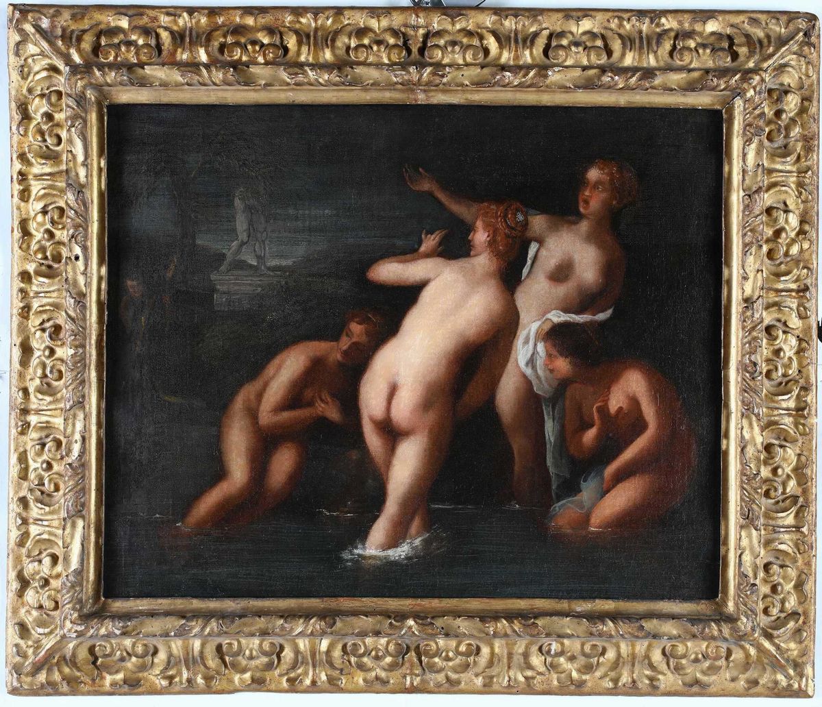 Scuola Bolognese del XVII Secolo - Ninfe al Bagno