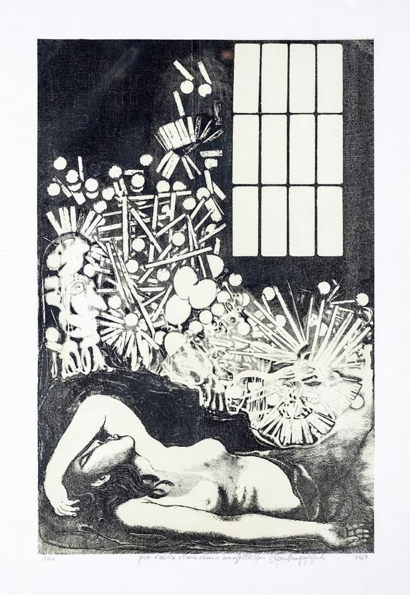 Litografia di Stefania Bragaglia Guidi