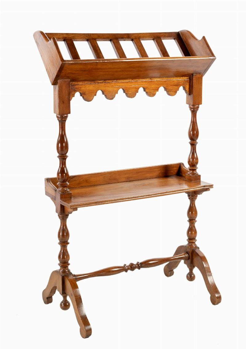 Etagère con Leggio in Noce