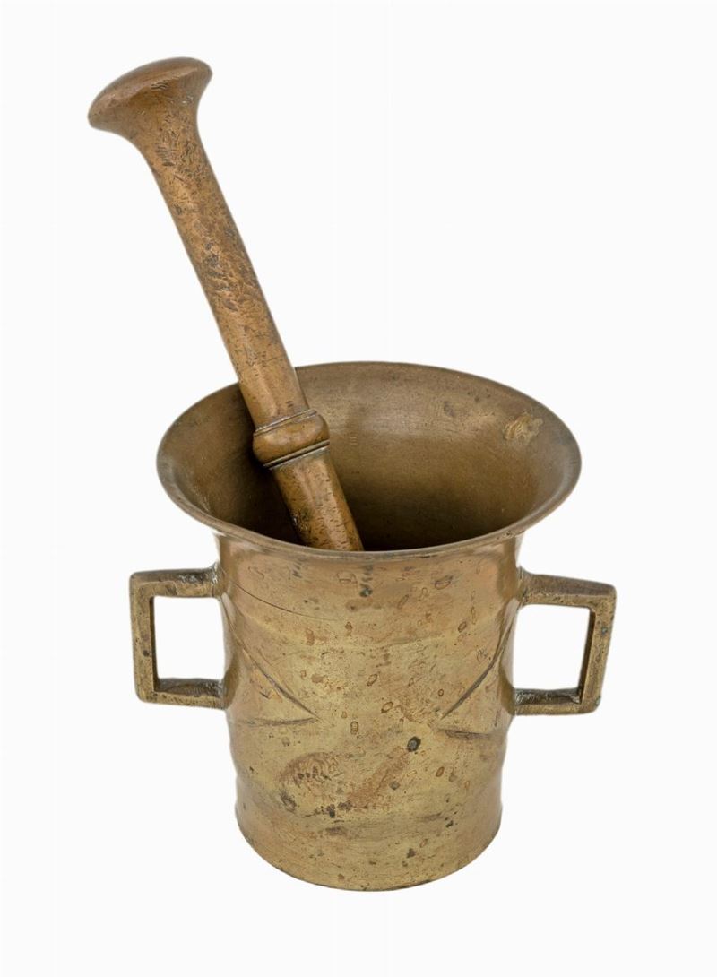 Antico Mortaio in Bronzo