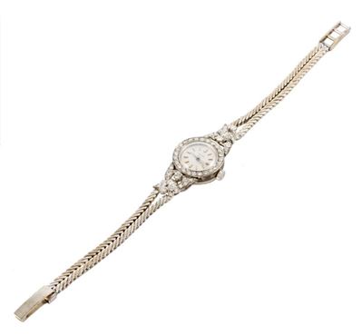 Orologio Zenith in Oro Bianco e Brill. 32/32 con Bracciale a Spiga