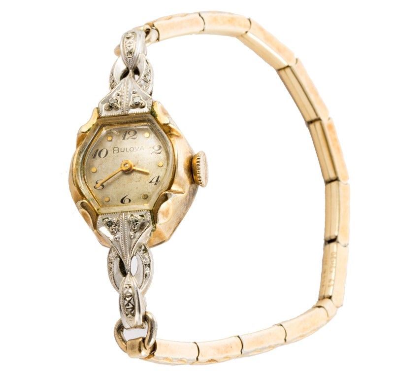 Orologio in Oro Rosa 10 Ct. con Brill.8/8 Non Funzionante Rif.a987561
