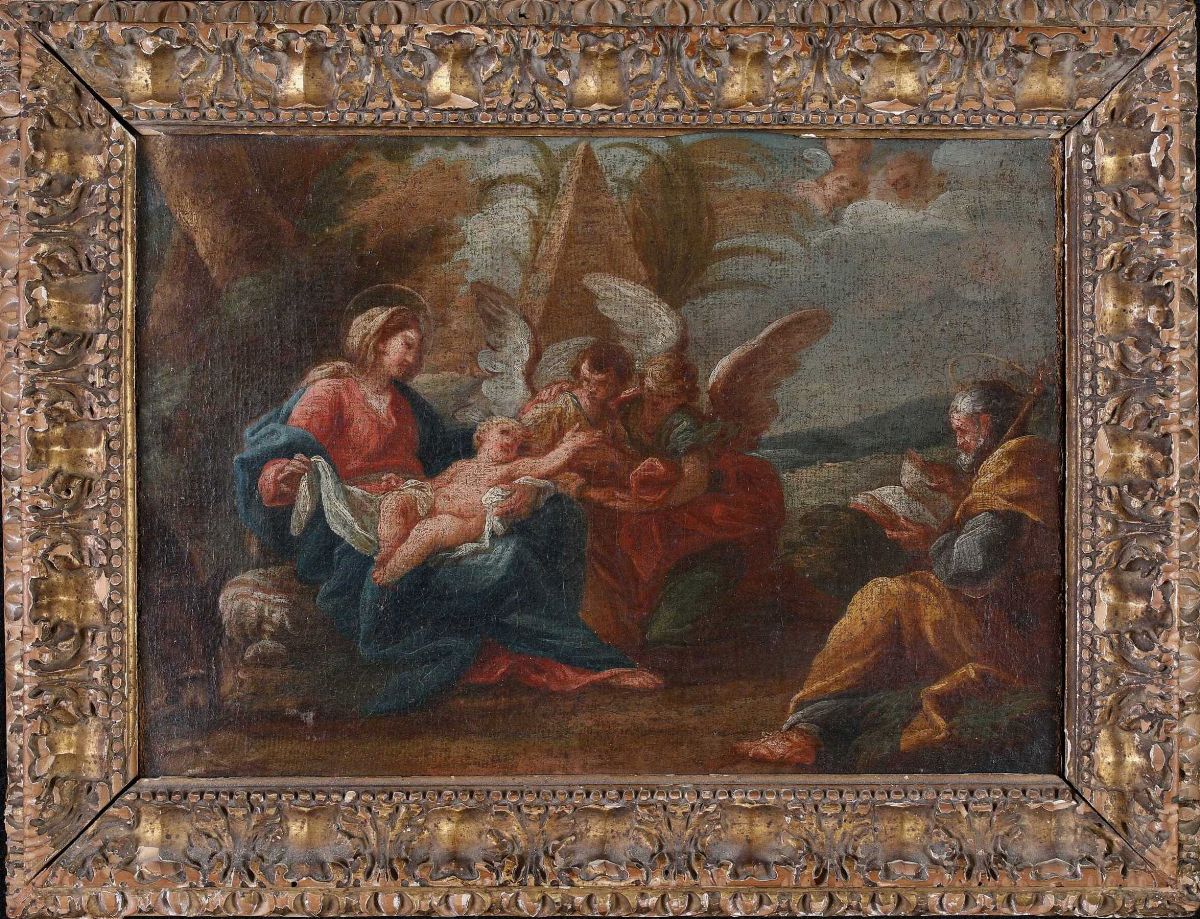 Pittore del XVIII Secolo - Fuga in Egitto