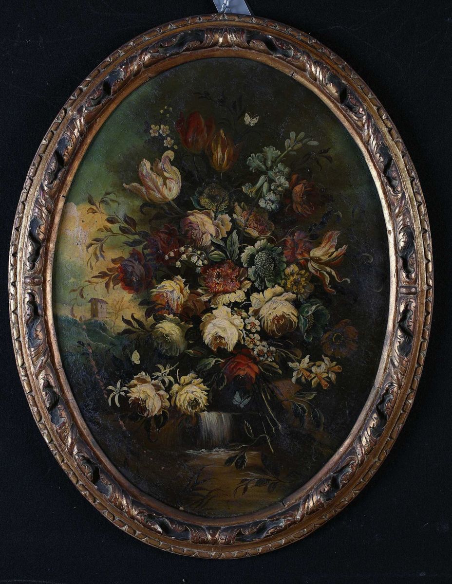 Anonimo del XIX Secolo - Natura Morta di Fiori